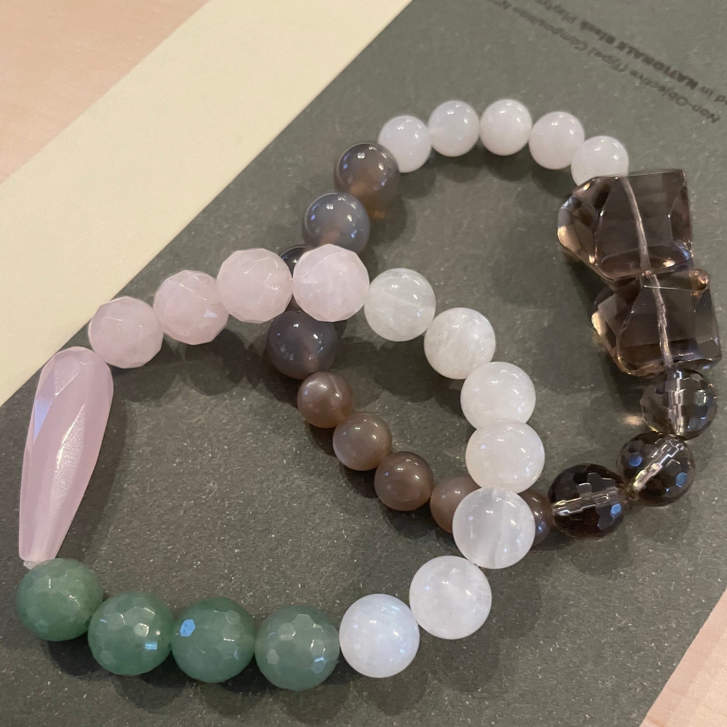 Pearl bracelet - Green/White