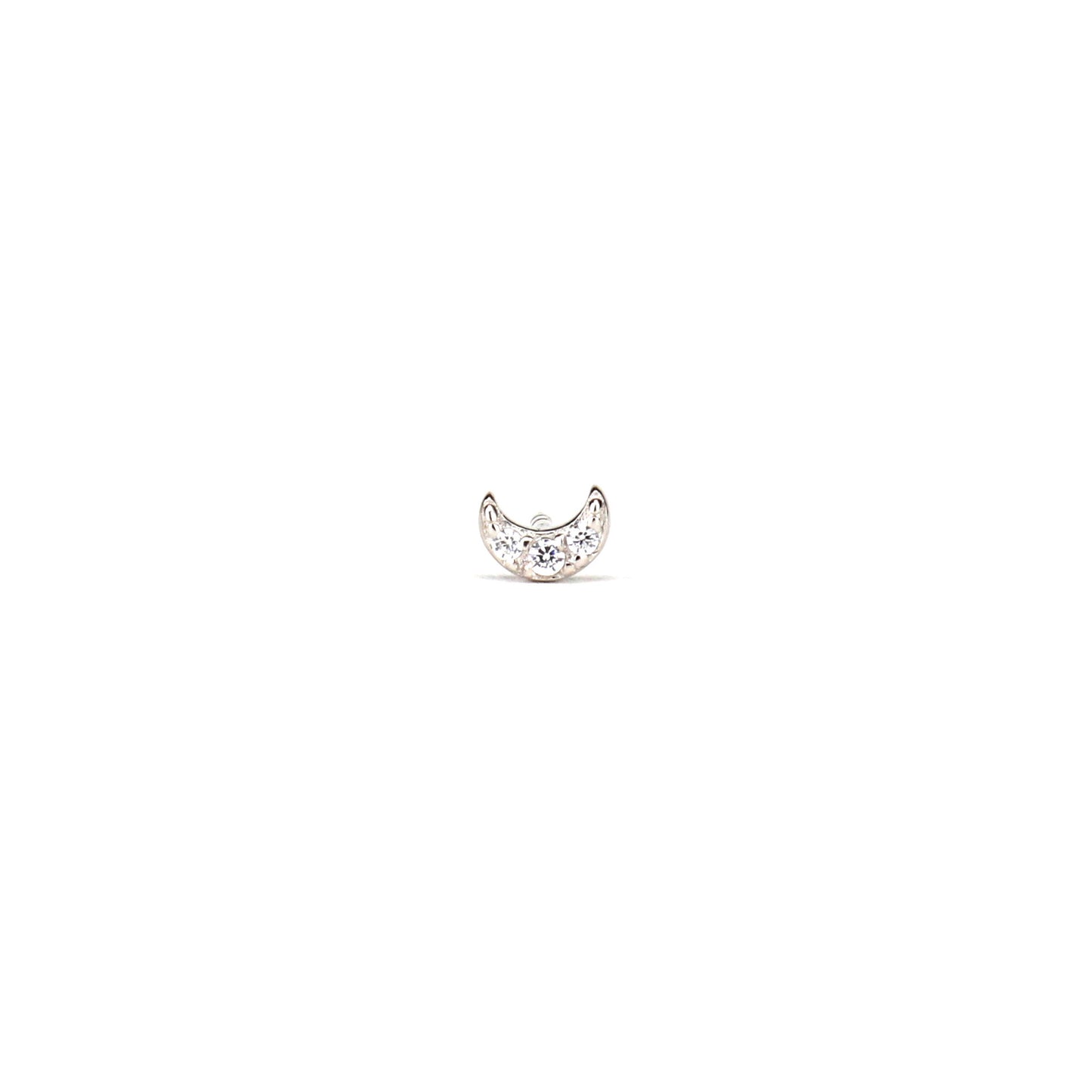 Noche ear stud - Silver