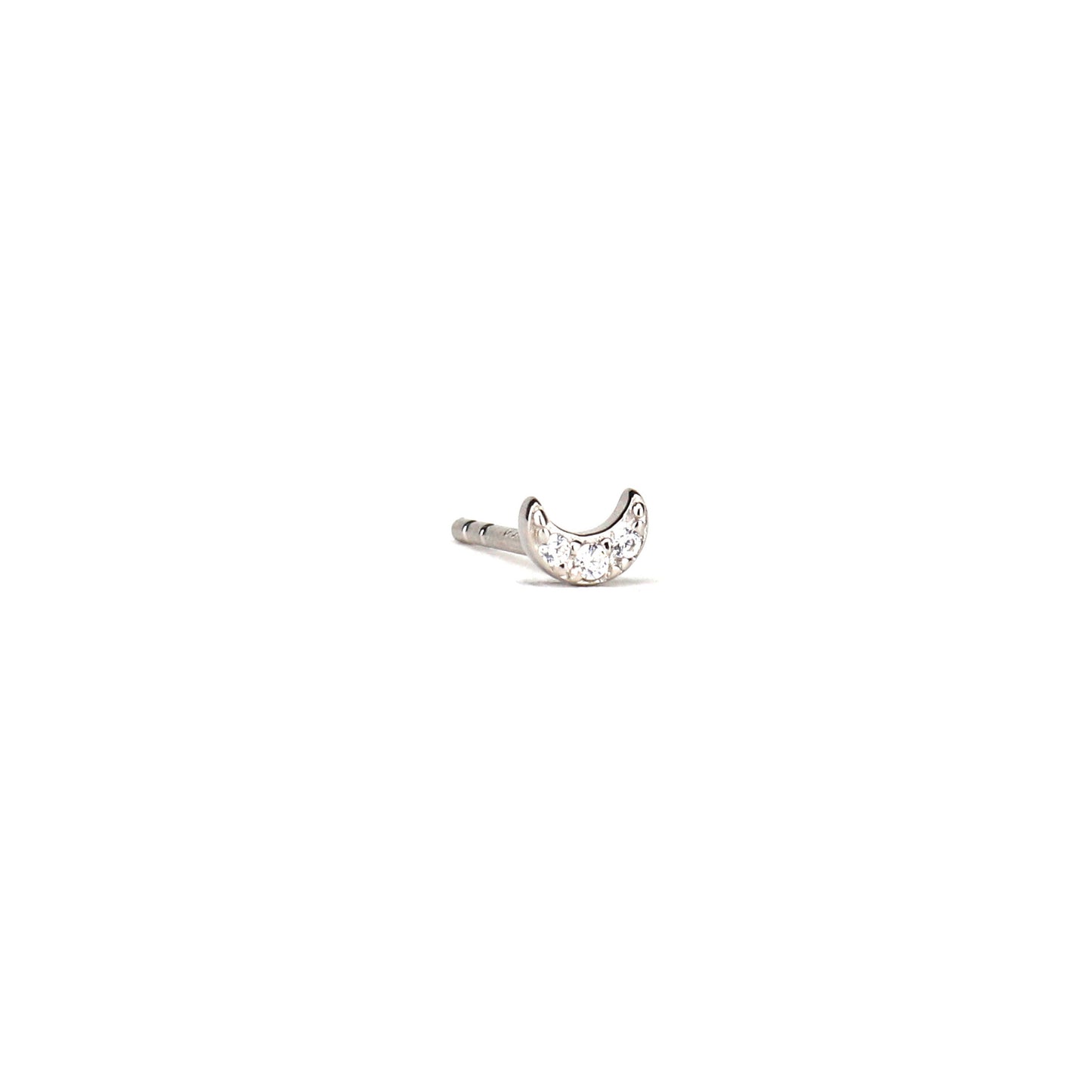 Noche ear stud - Silver