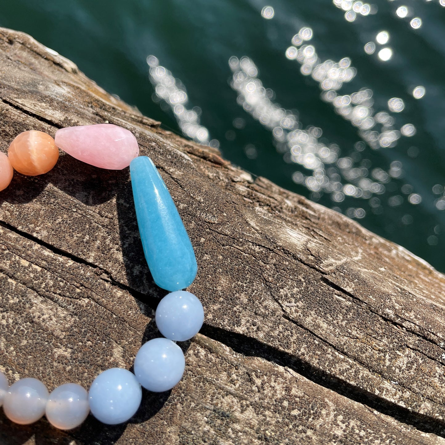 Pearl bracelet - Blue/Brown