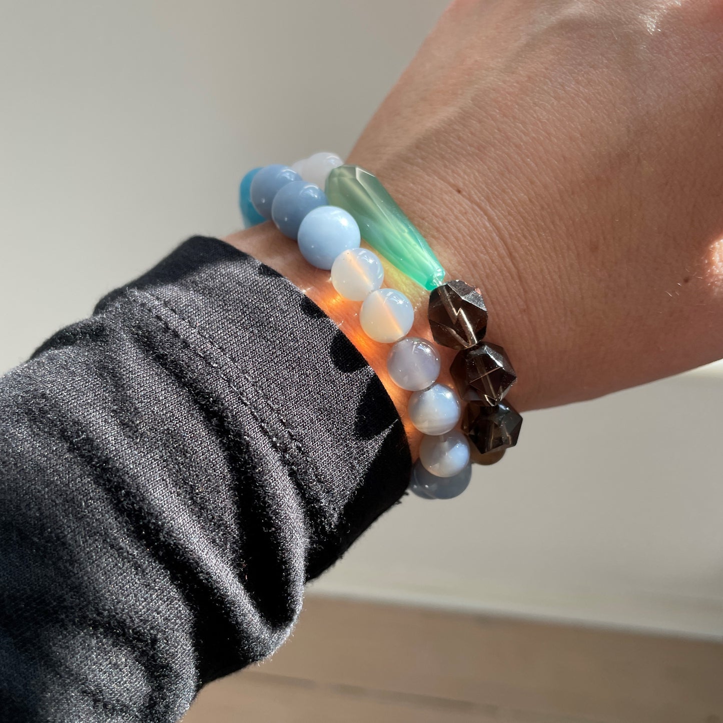 Pearl bracelet - Green/Brown
