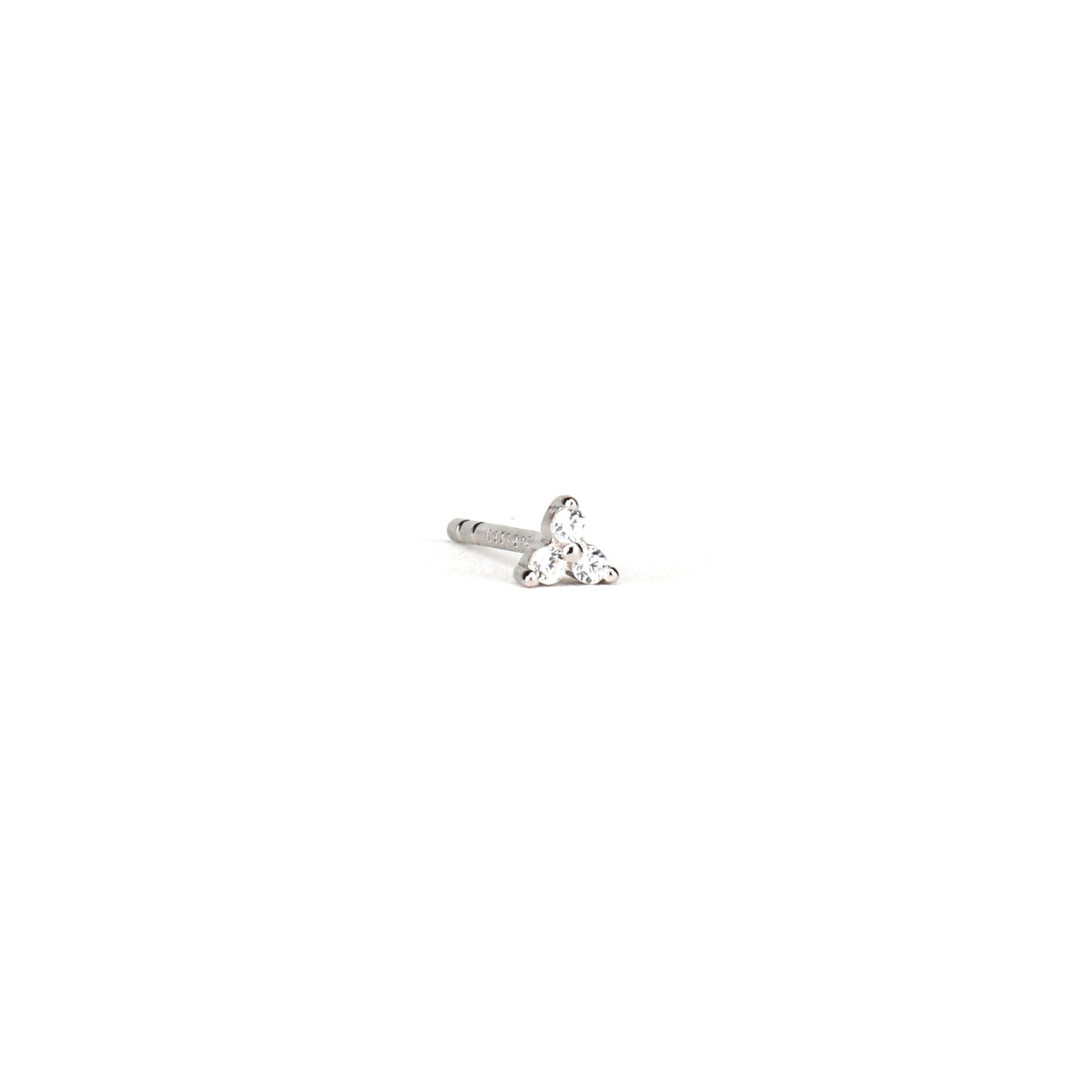 Aire ear stud - Silver