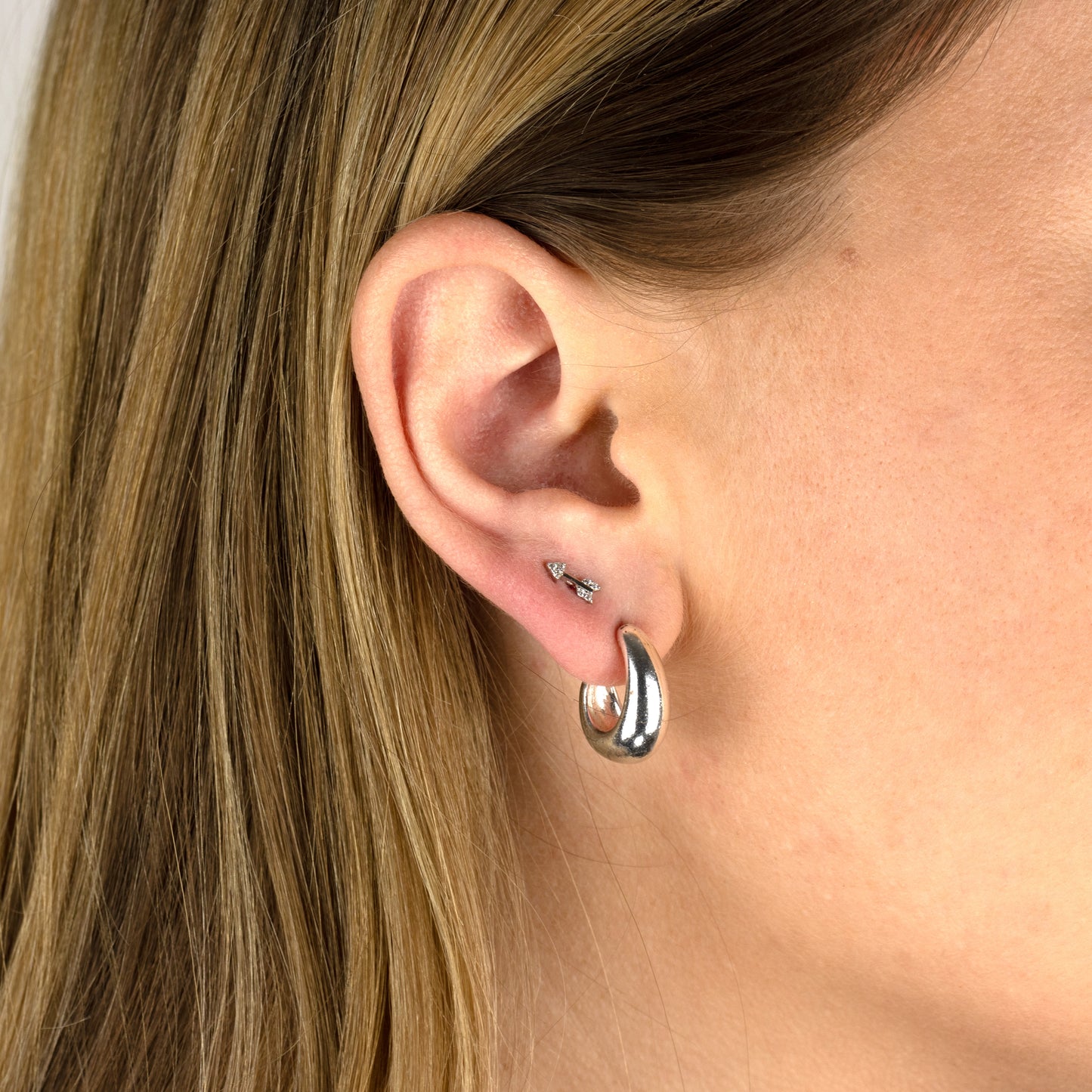 Tesoro ear stud - Silver