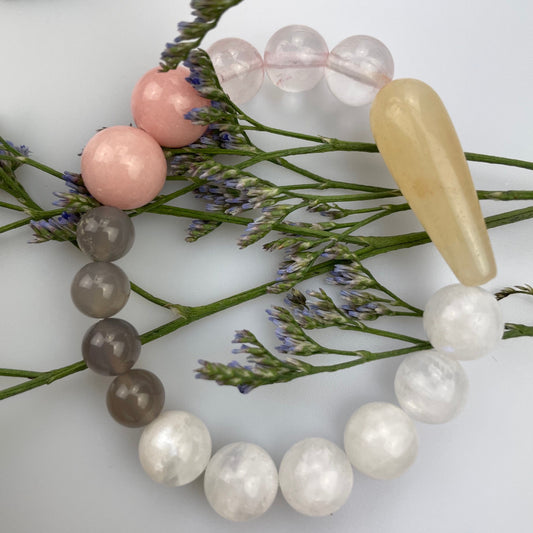 Pearl bracelet - White/Rose