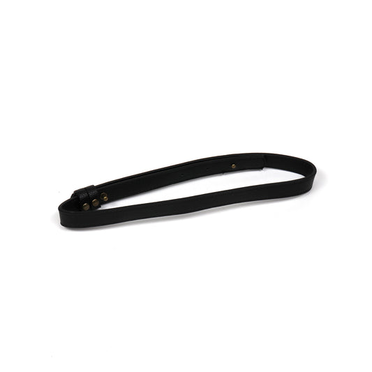 Black strap for woven shopper