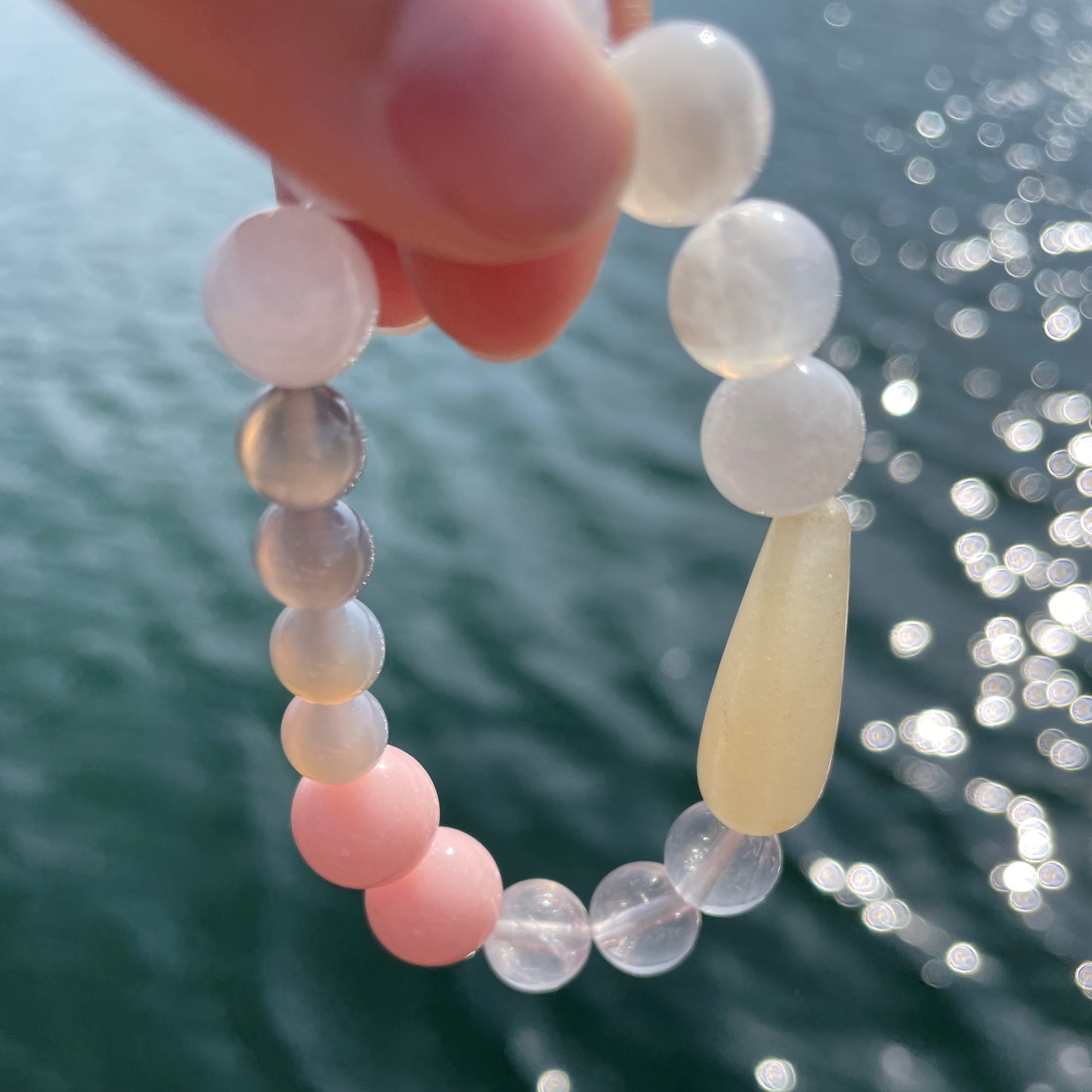 Pearl bracelet - White/Rose