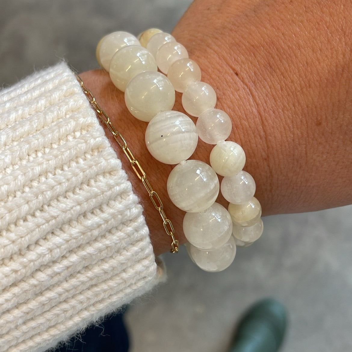 Pearl bracelet - Marble S