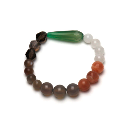 Pearl bracelet - Green/Brown