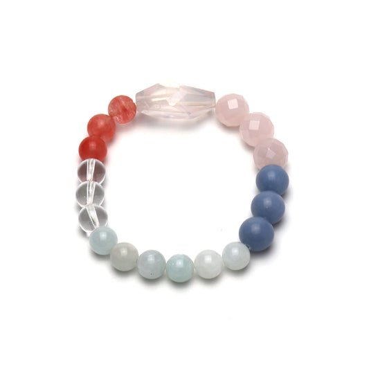 Pearl bracelet - Rose/Blue