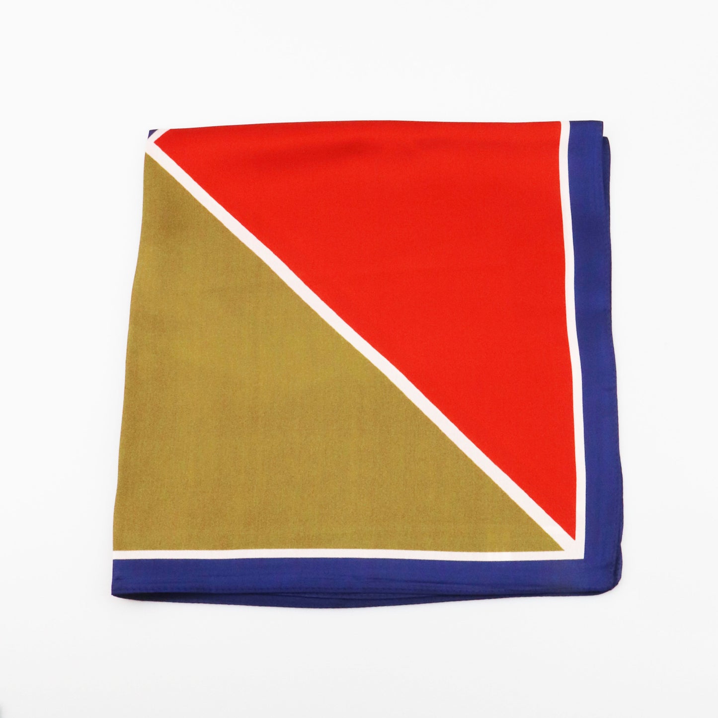 Silk scarf - Red/Brown
