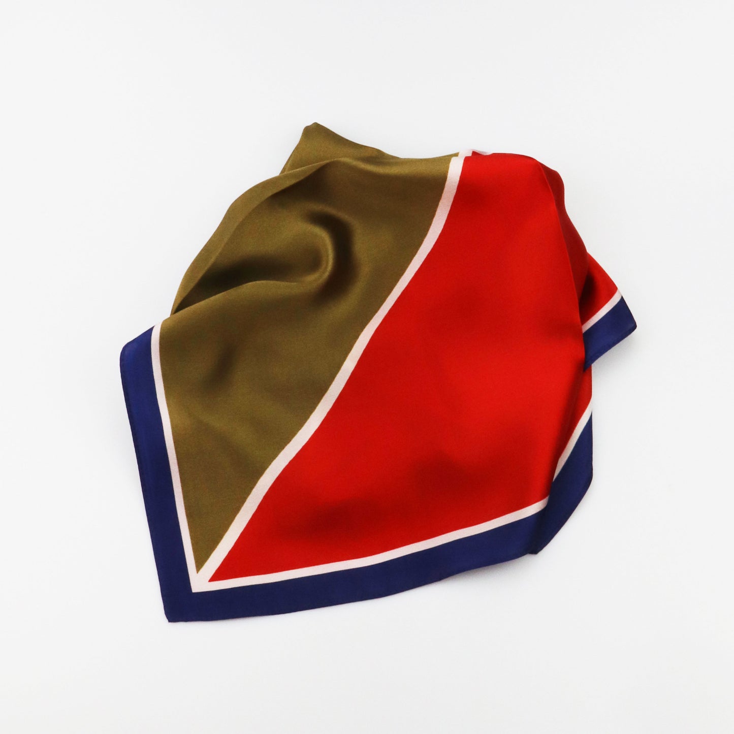 Silk scarf - Red/Brown