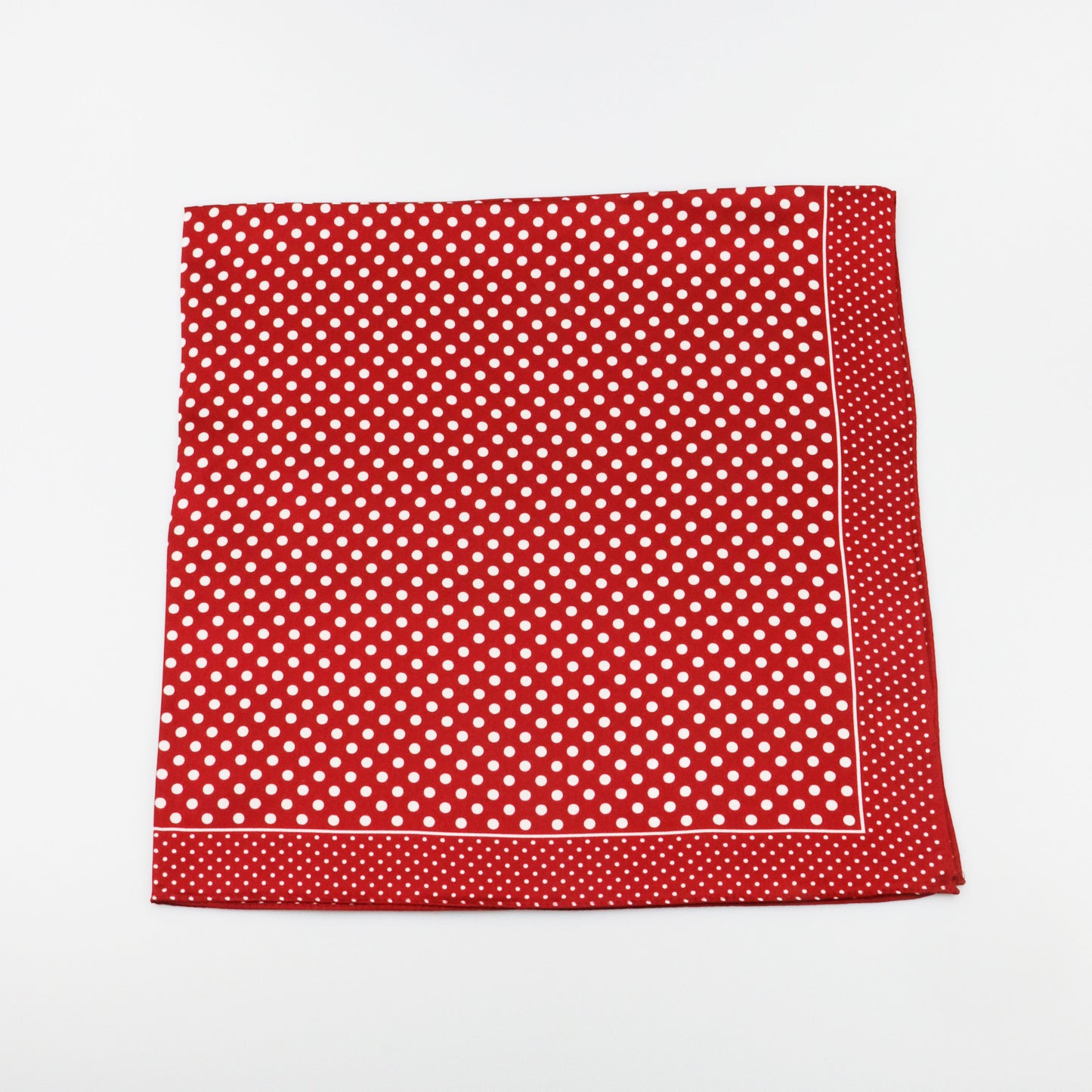 Silketørklæde - Rød/Hvid