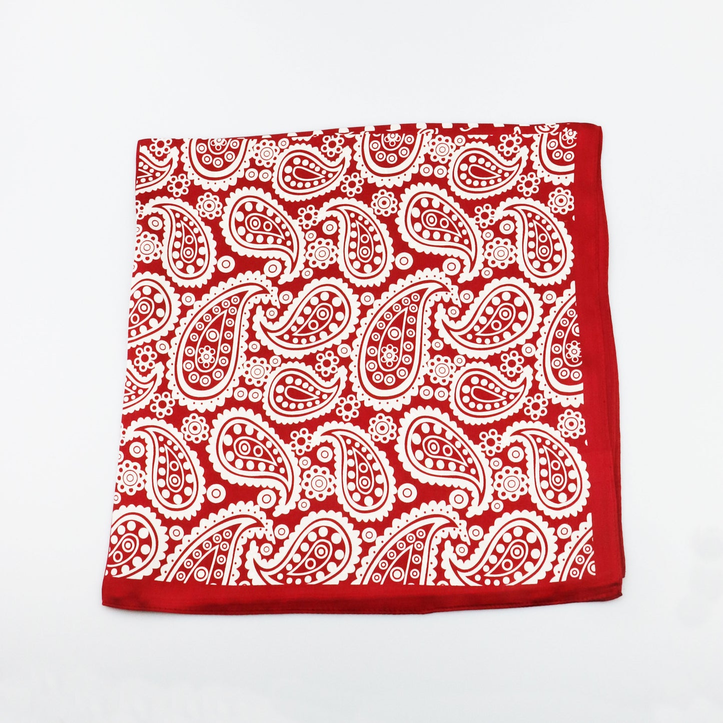 Silk scarf - Red/White